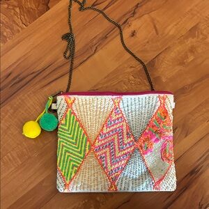 Katydid Multicolor Embroidered Crossbody Bag